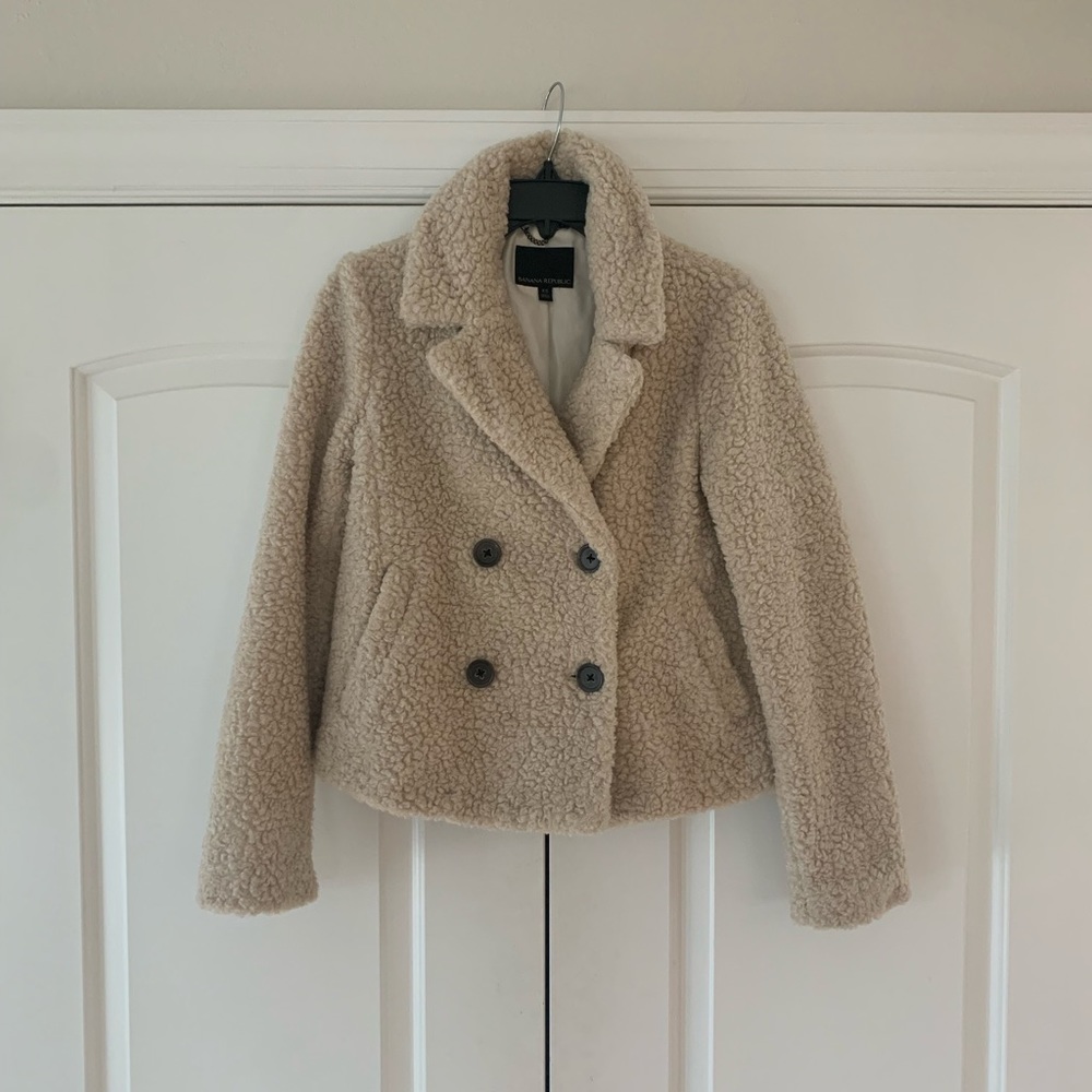 Banana Republic Sherpa Teddy Jacket - XS